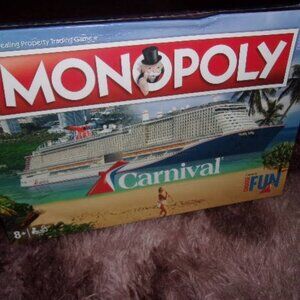 Carnival Cruise MONOPOLY | CARNIVAL Fun Edition CHOOSE FUN Hasbro Ship Game New